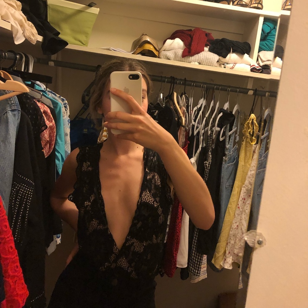 DEEP V LACE BODY SUIT 🖤